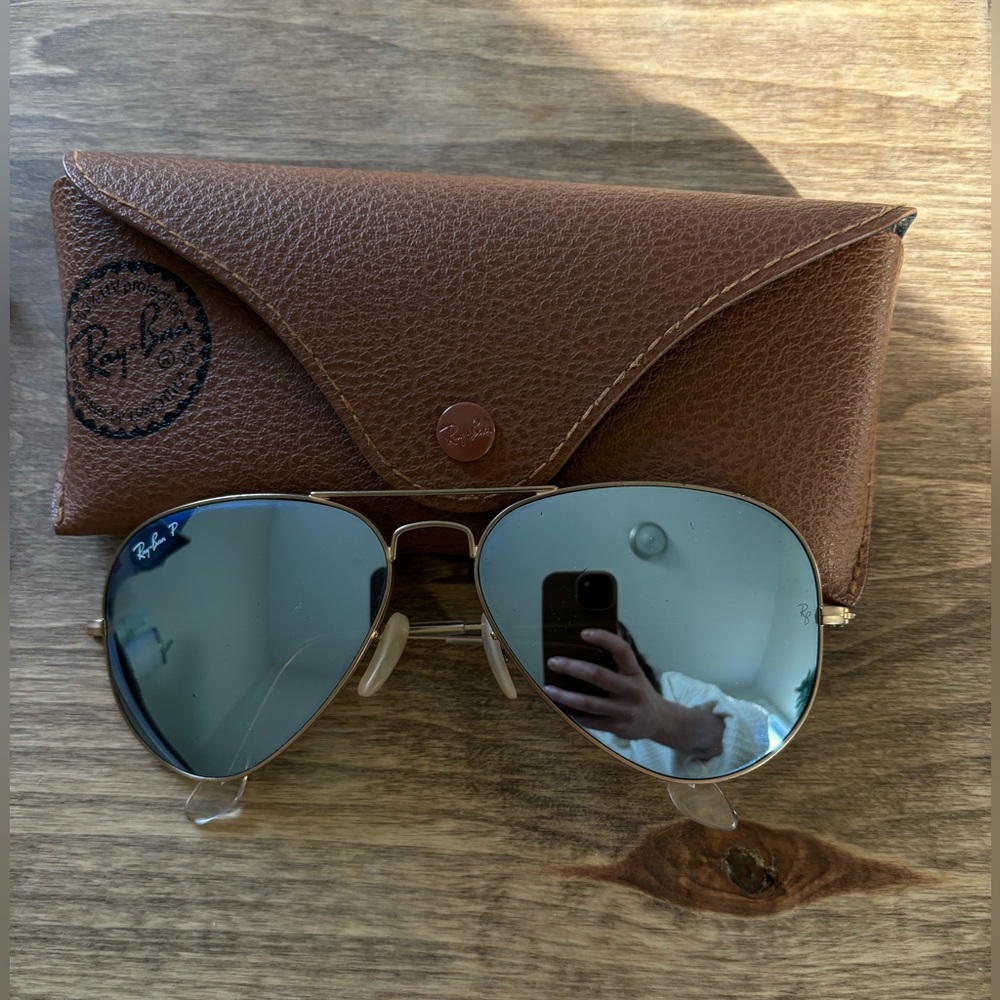 Ray Ban Aviators | Polarized | Gold Frame